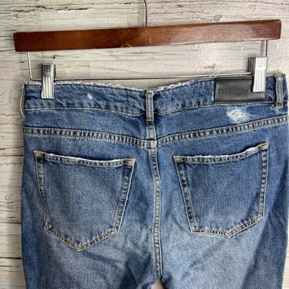 The Kooples Willy Boyfriend Distressed Jeans Blue  size 26 - Picture 5 of 10